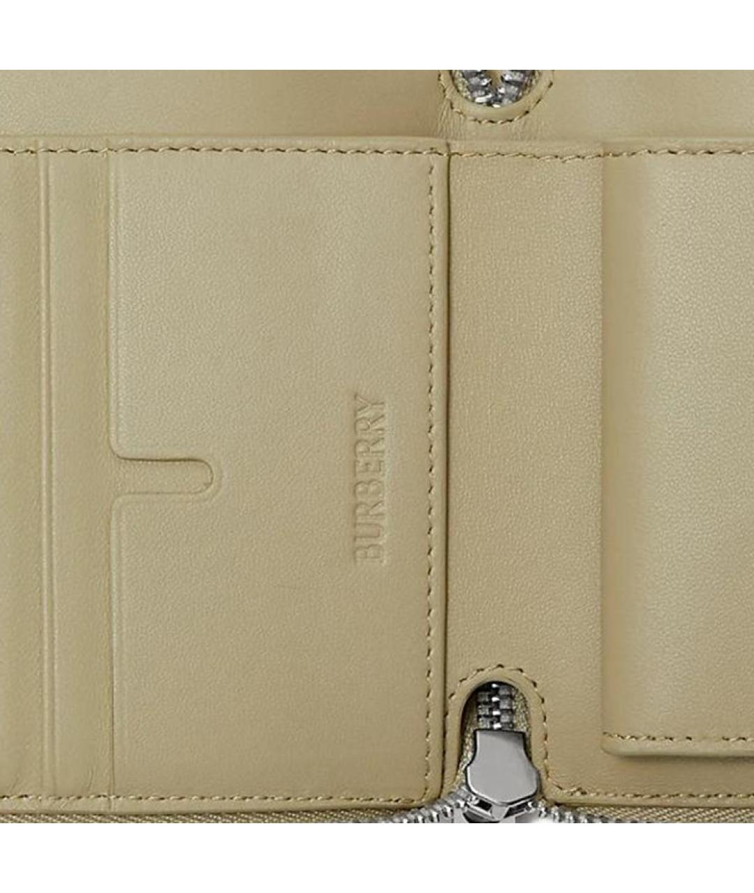 BURBERRY Хаки кошелек, фото 4