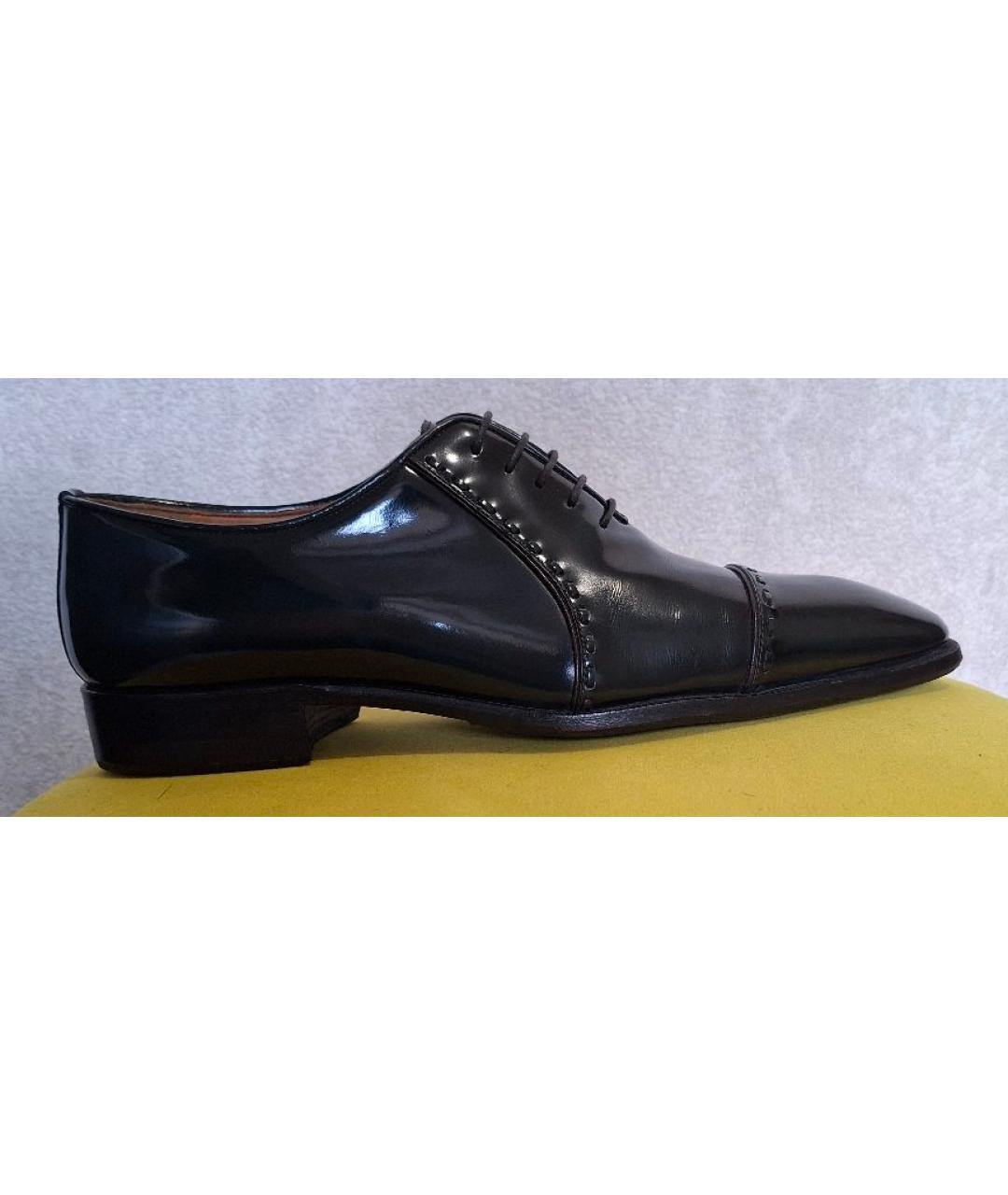 KITON Зеленые туфли из лакированной кожи, фото 8