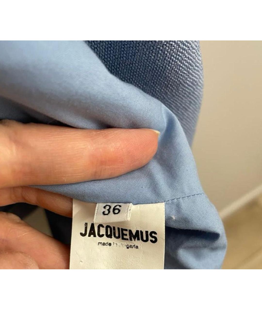 JACQUEMUS Голубая рубашка, фото 4