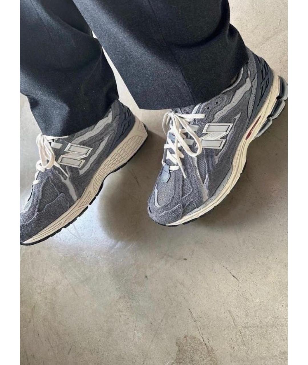 NEW BALANCE Серые текстильные кроссовки, фото 6