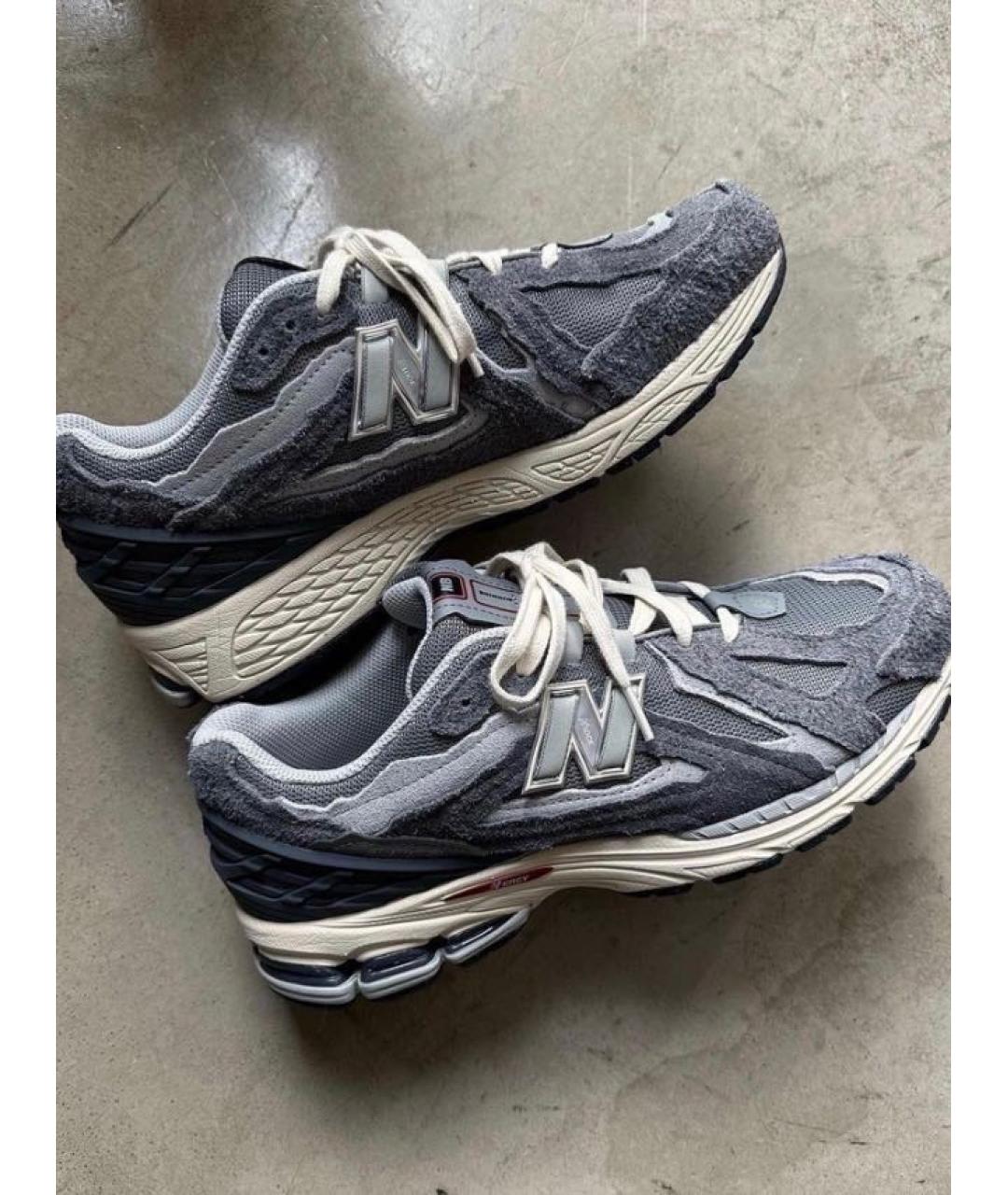 NEW BALANCE Серые текстильные кроссовки, фото 3