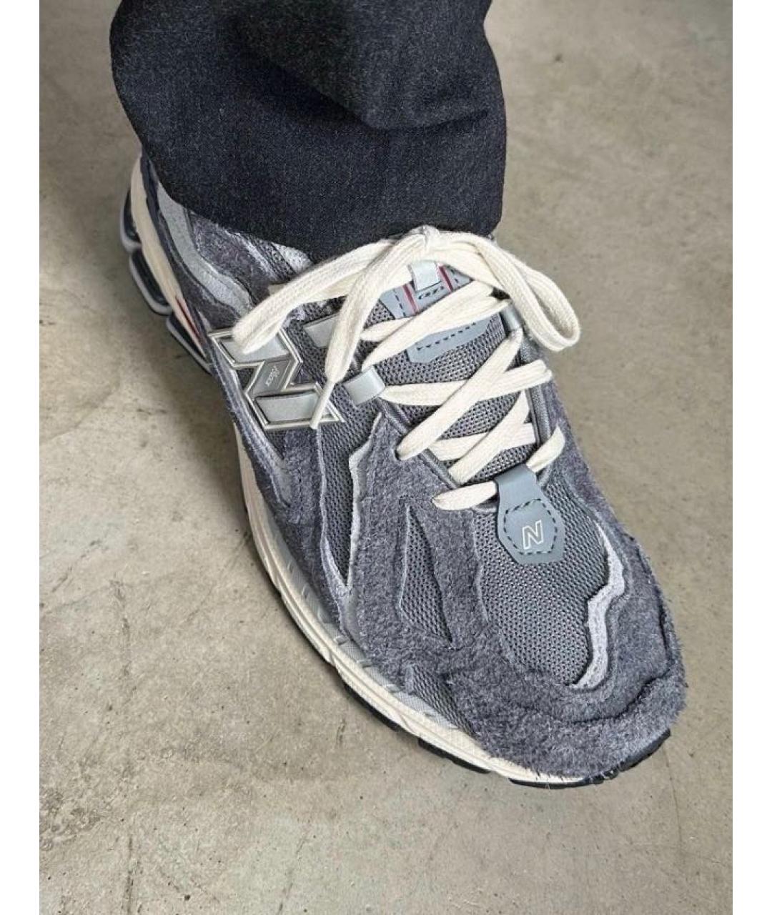NEW BALANCE Серые текстильные кроссовки, фото 5