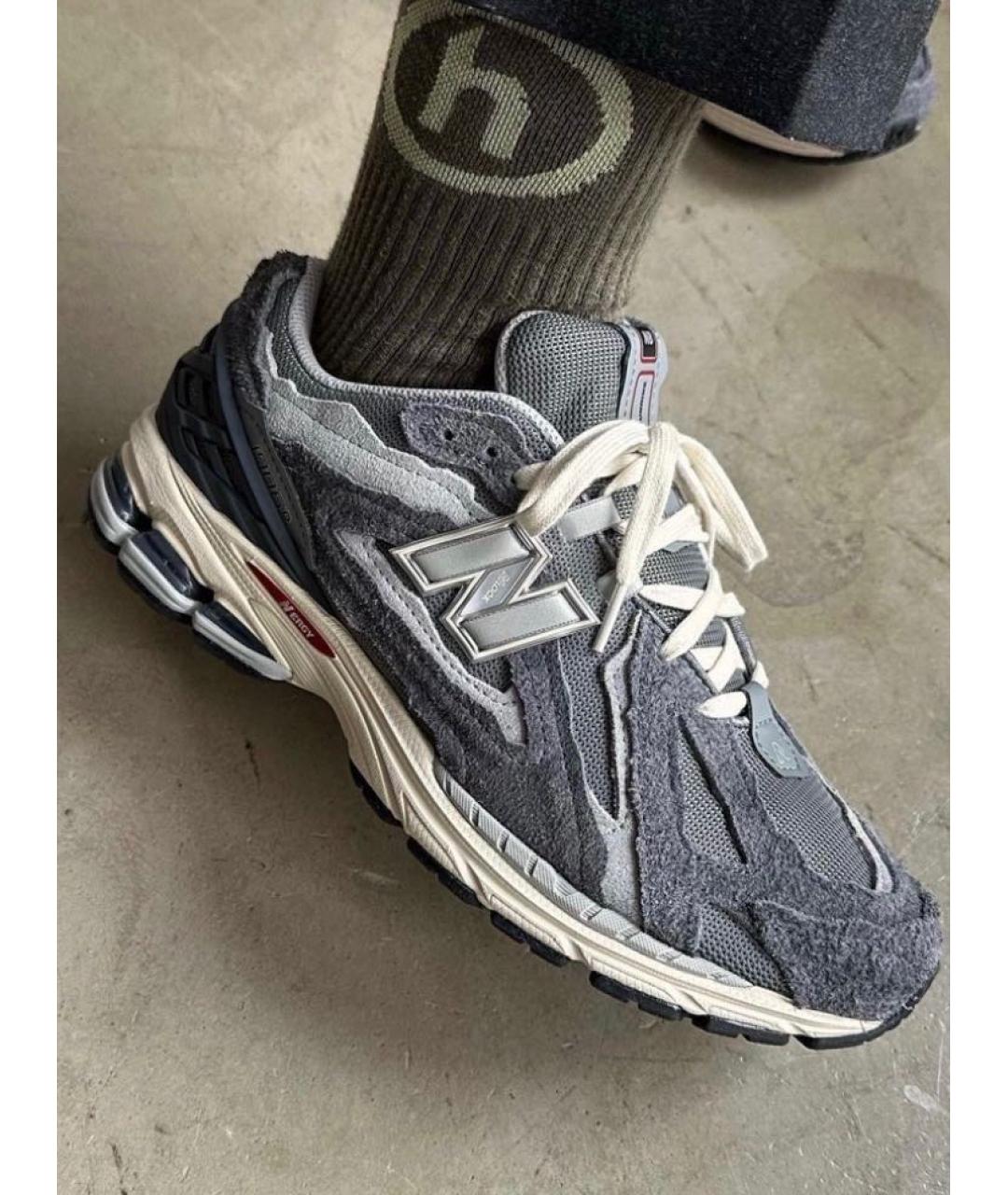 NEW BALANCE Серые текстильные кроссовки, фото 4