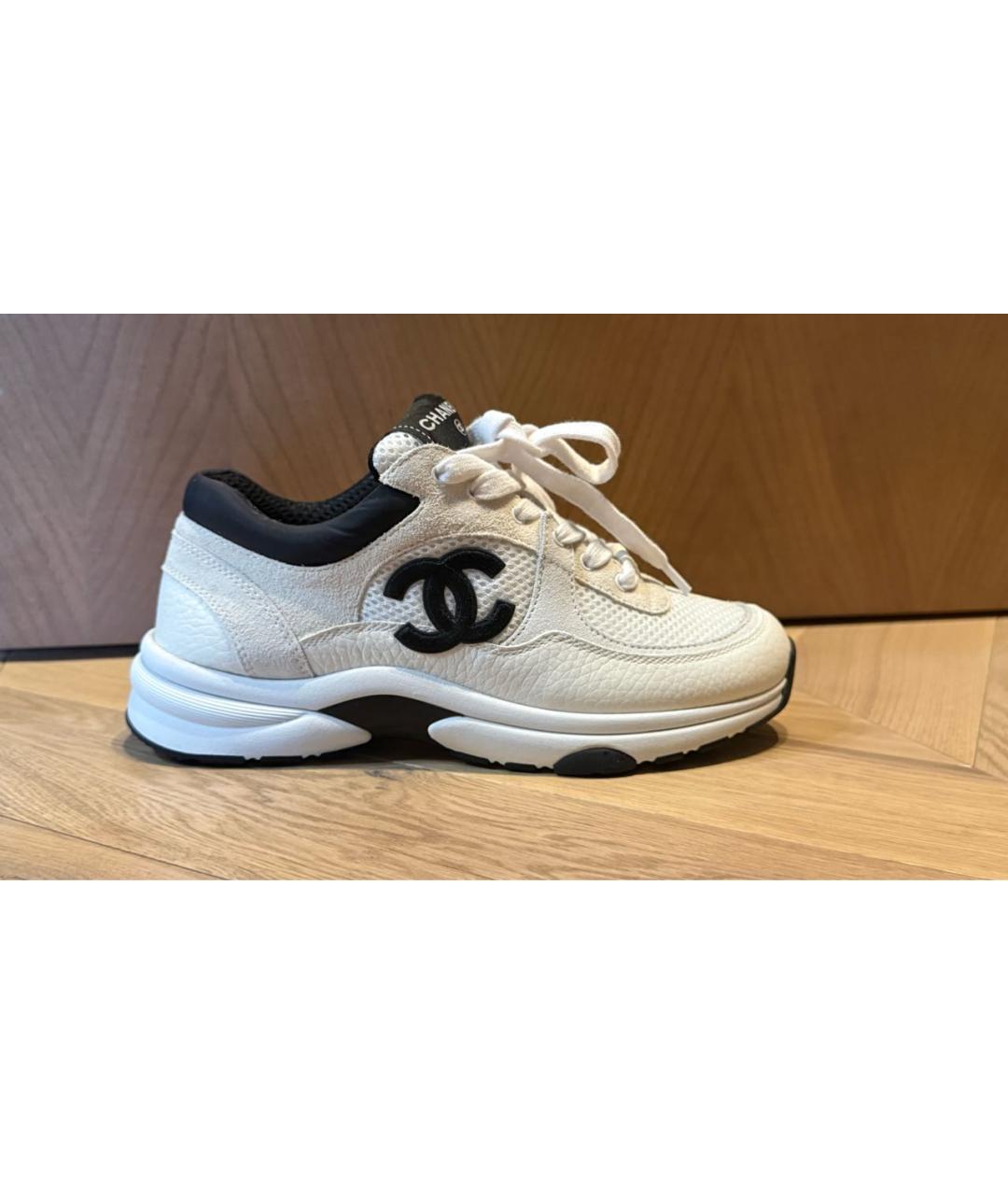 CHANEL Белые кроссовки, фото 5