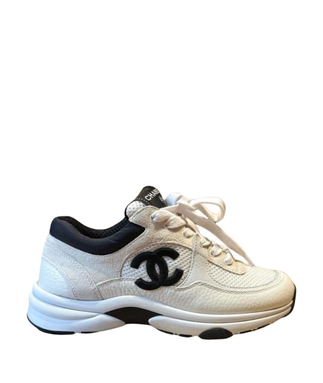 CHANEL Белые кроссовки, фото 1
