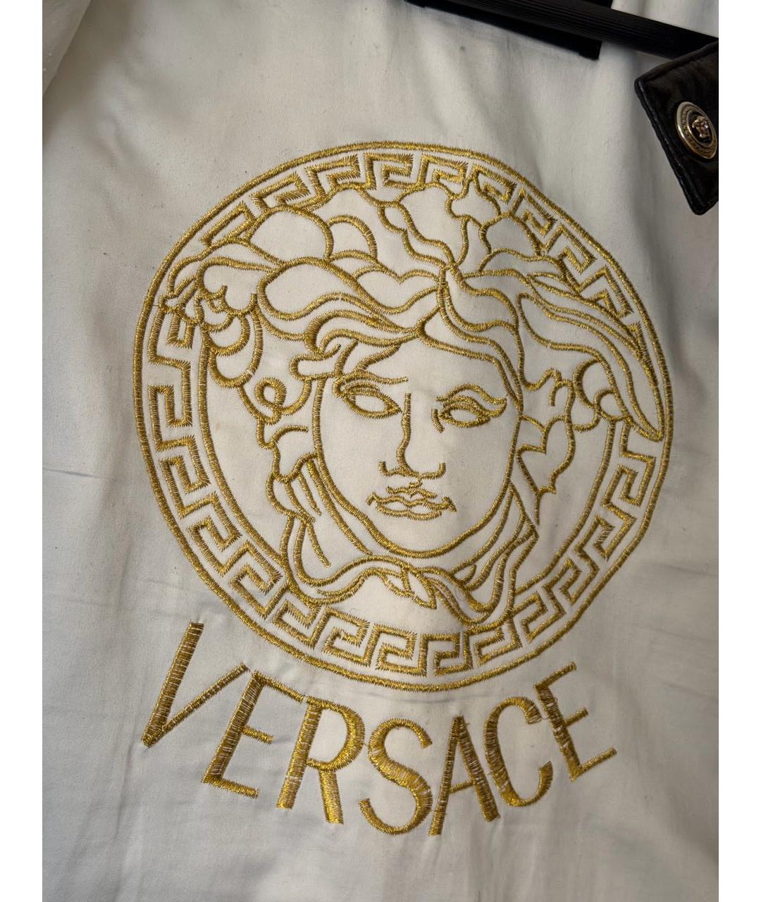 VERSACE Черная кожаная куртка, фото 6