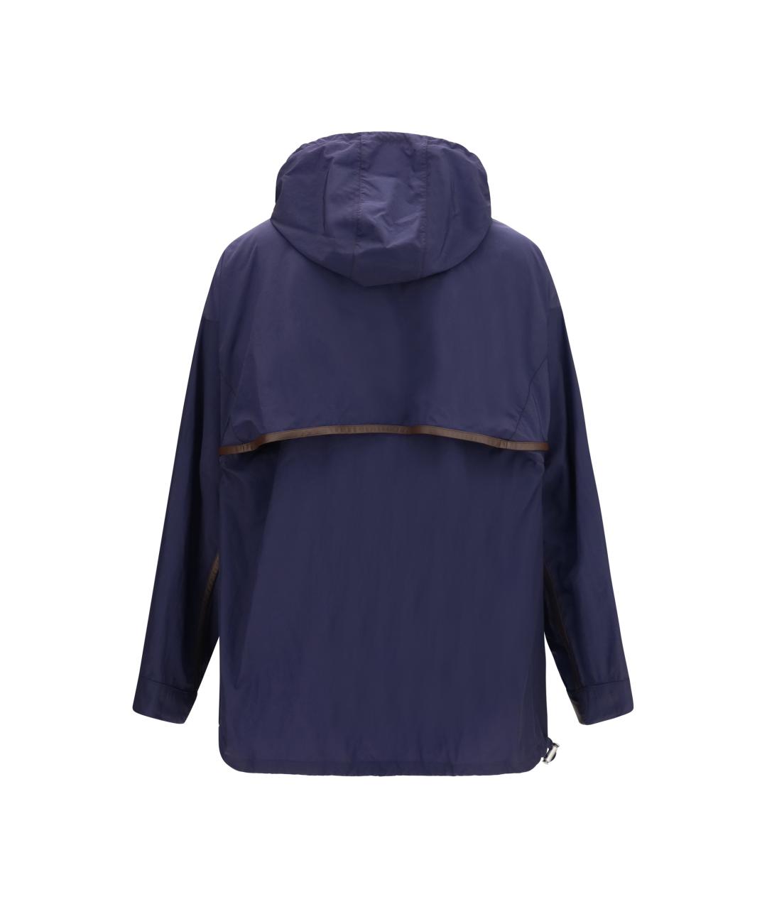 LOEWE Темно-синяя синтетическая куртка, фото 2