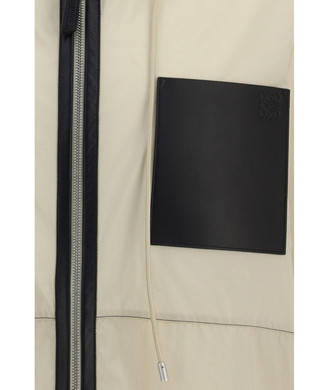LOEWE Бежевая синтетическая куртка, фото 3
