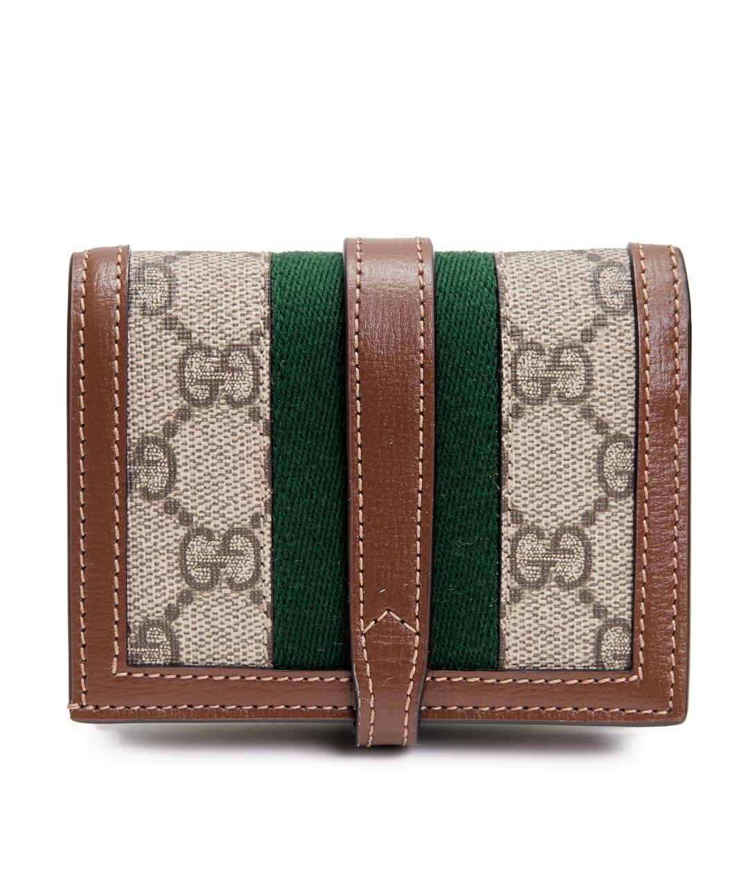 GUCCI Коричневый кожаный кошелек, фото 3