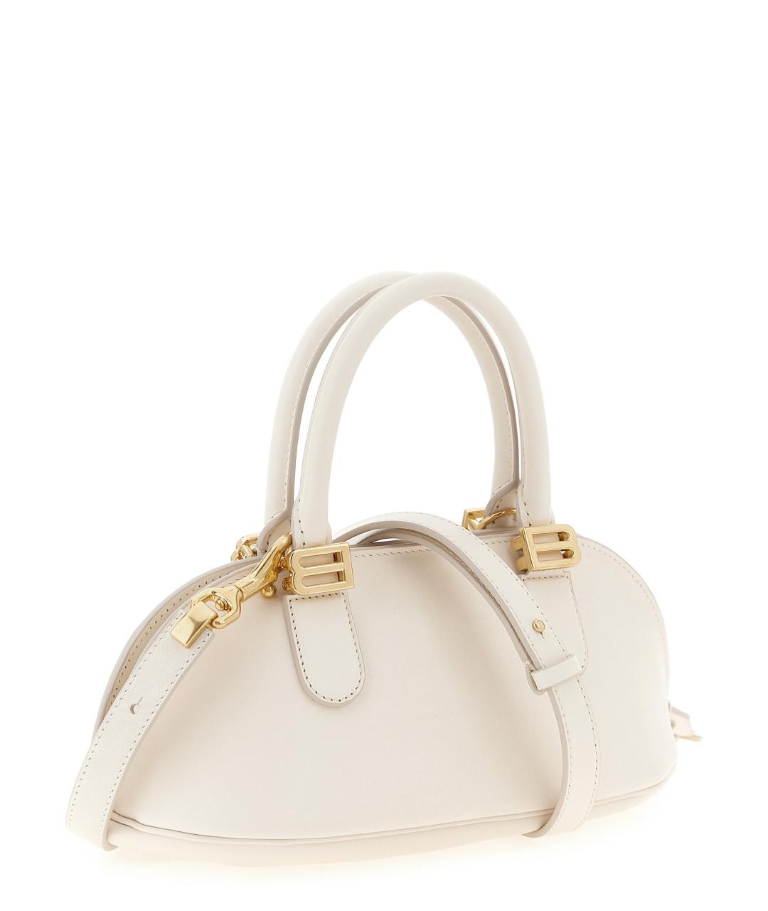 BALENCIAGA Белая кожаная сумка через плечо, фото 2