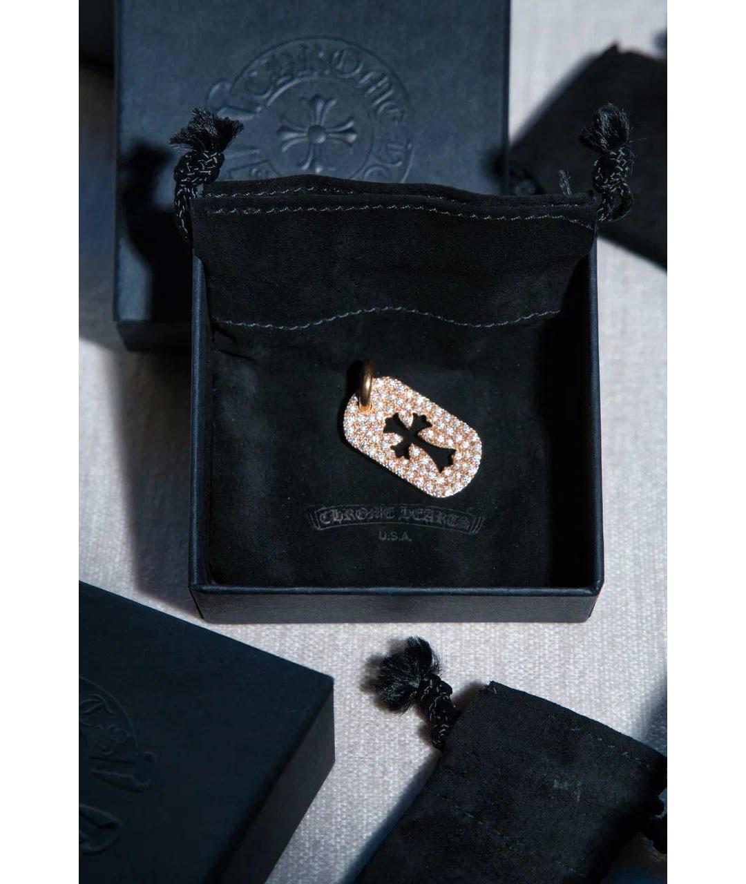 CHROME HEARTS Золотая цепочка/подвеска из желтого золота, фото 2