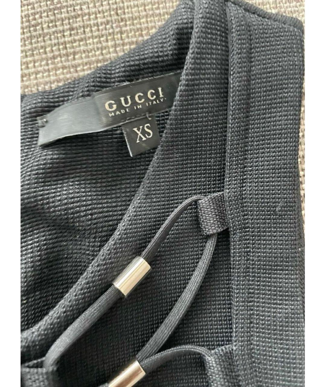 GUCCI Черное вискозное платье, фото 3