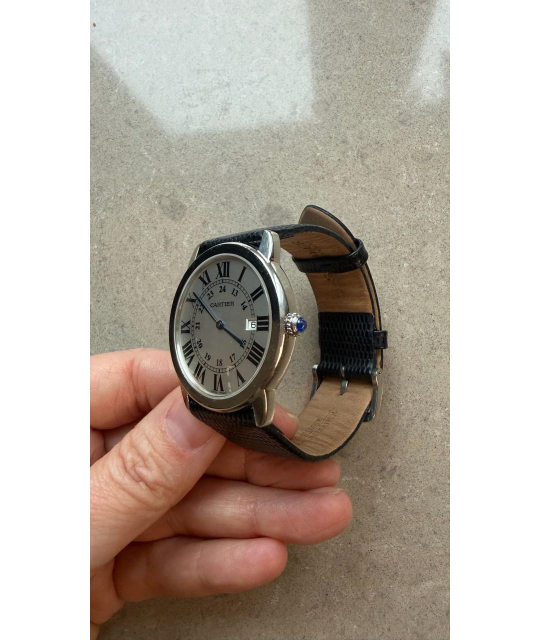 CARTIER Белые часы, фото 3