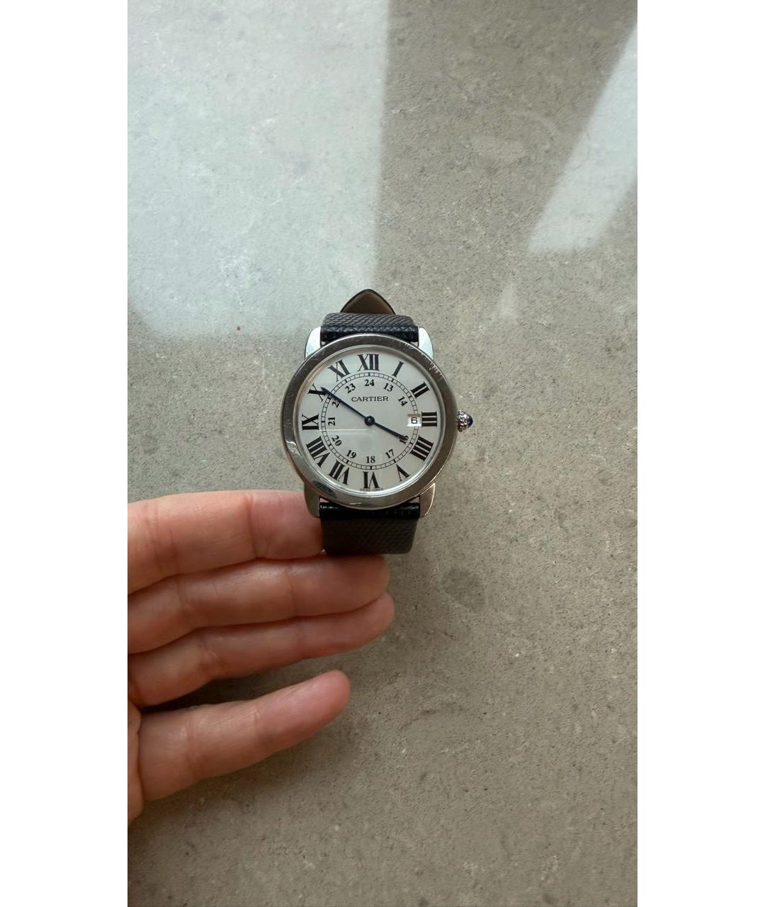 CARTIER Белые часы, фото 7