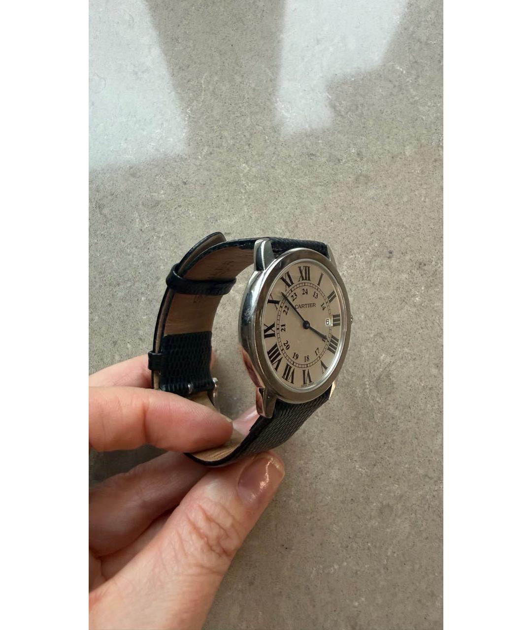 CARTIER Белые часы, фото 6