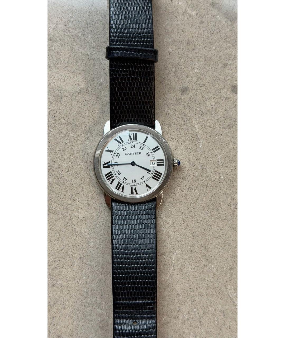 CARTIER Белые часы, фото 5