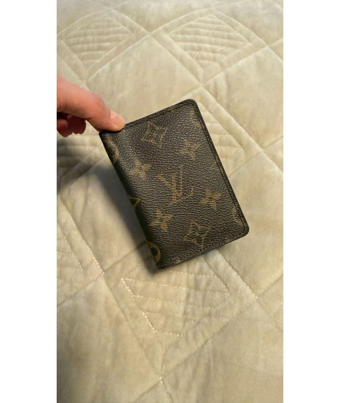 LOUIS VUITTON Коричневый кардхолдер, фото 5
