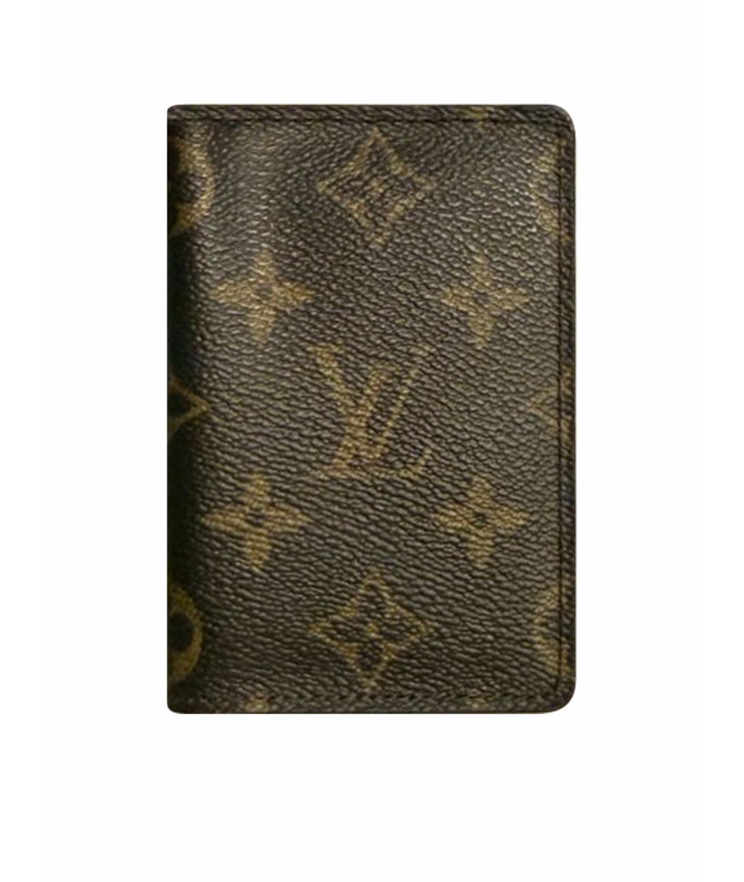 LOUIS VUITTON Коричневый кардхолдер, фото 1
