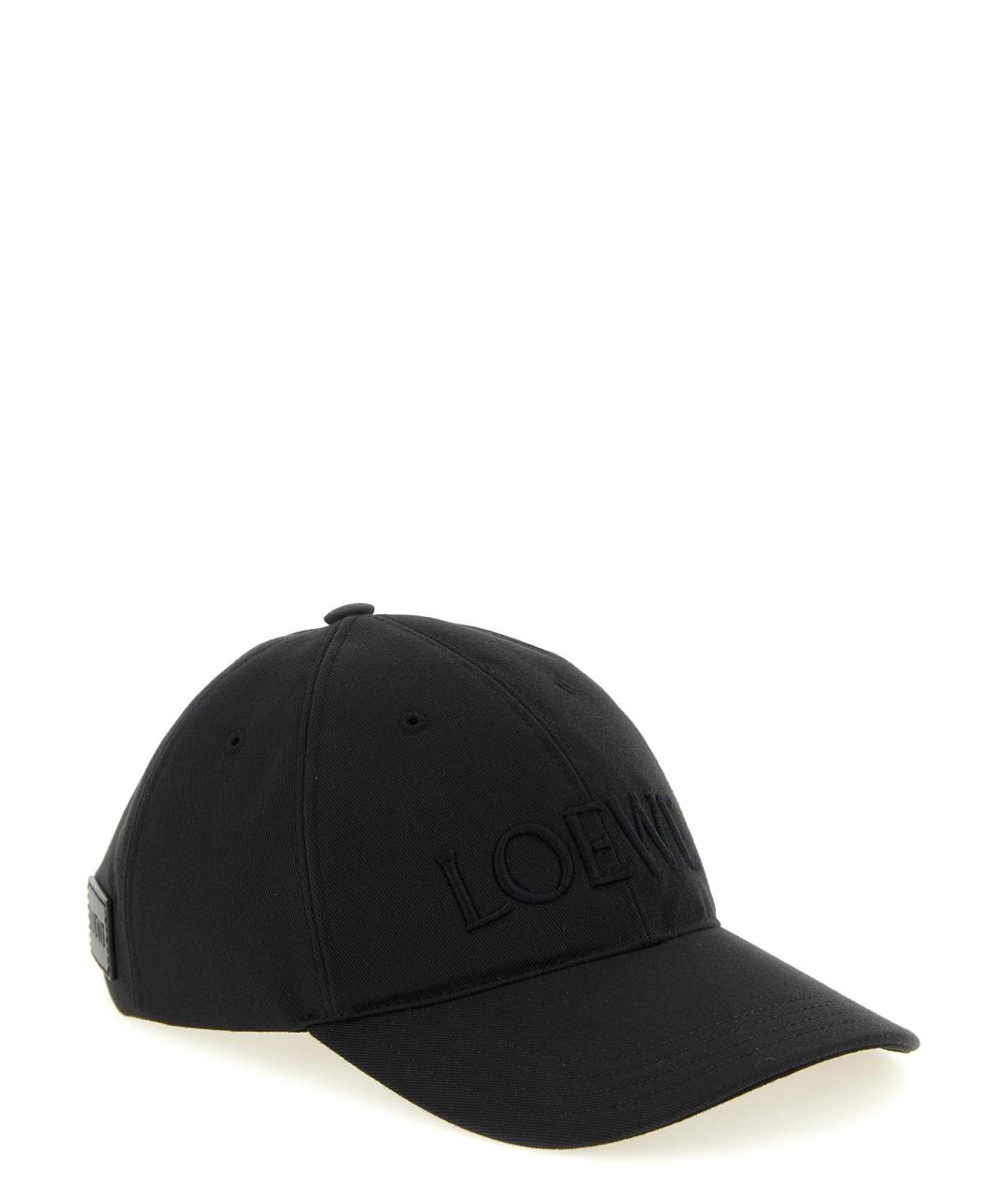 LOEWE Черная хлопковая кепка, фото 2