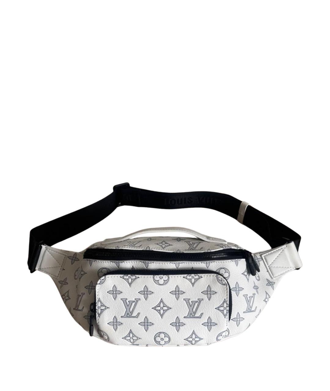 LOUIS VUITTON Белая кожаная поясная сумка, фото 1