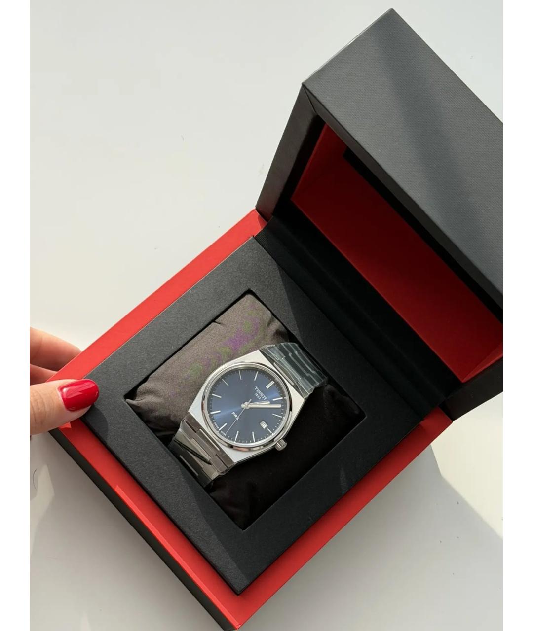 TISSOT Синие стальные часы, фото 5