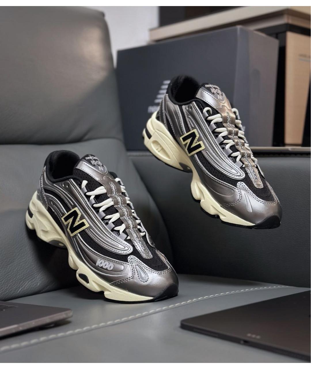 NEW BALANCE Серебряные низкие кроссовки / кеды, фото 5