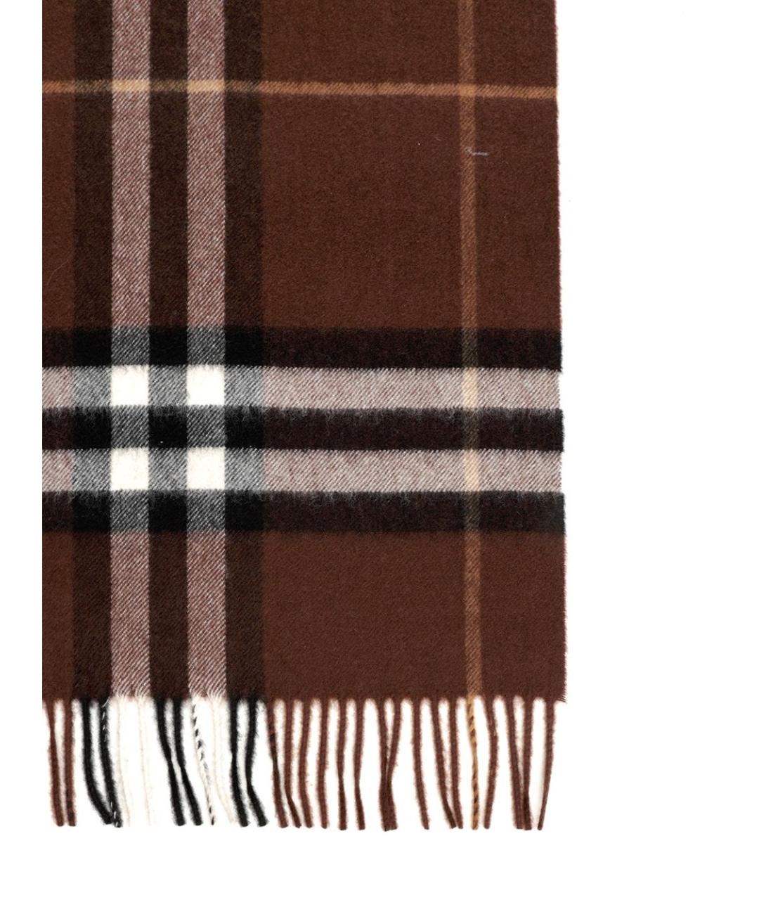 BURBERRY Коричневый кашемировый шарф, фото 2