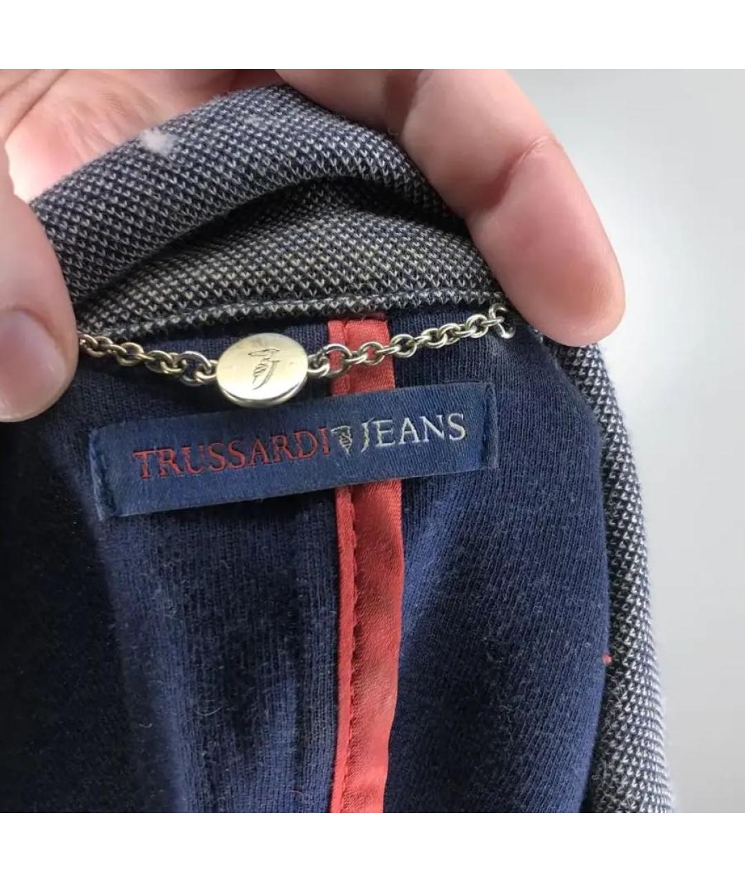 TRUSSARDI JEANS Антрацитовый жакет/пиджак, фото 3