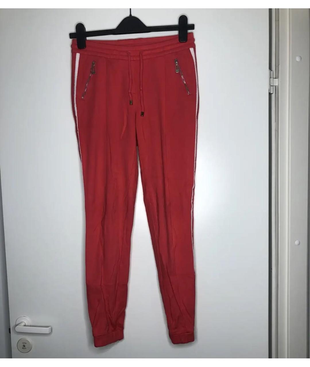 TRUSSARDI JEANS Коралловые брюки узкие, фото 5