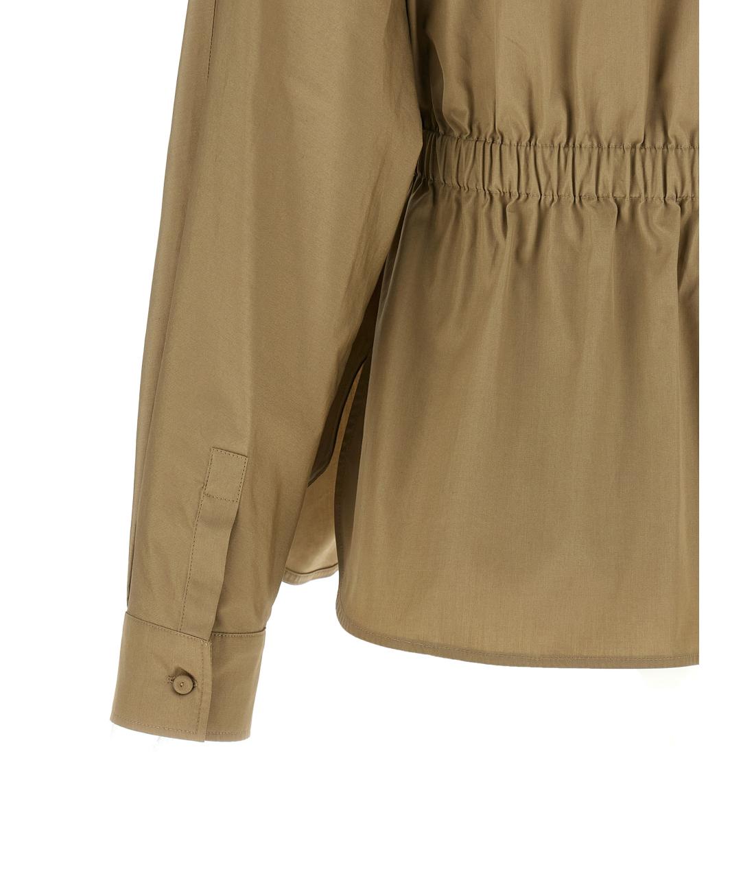 MAX MARA Зеленая хлопковая блузы, фото 4