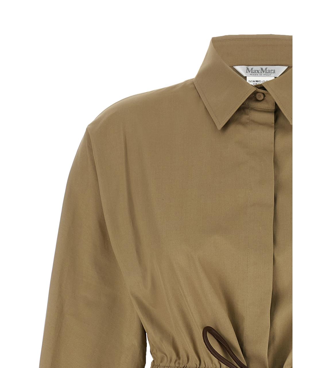 MAX MARA Зеленая хлопковая блузы, фото 3