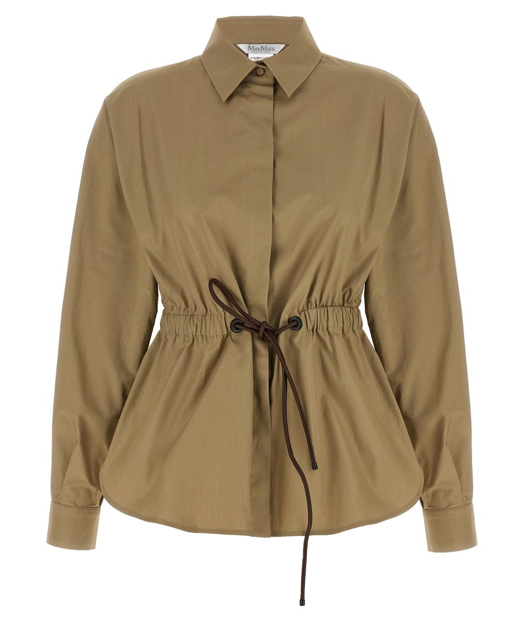 MAX MARA Зеленая хлопковая блузы, фото 1