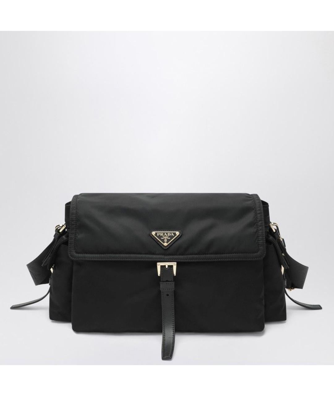 PRADA Черная тканевая сумка через плечо, фото 4