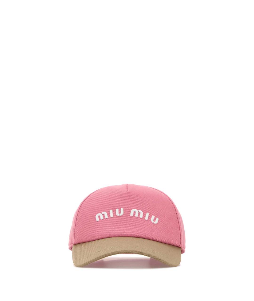 MIU MIU Розовая хлопковая кепка, фото 4