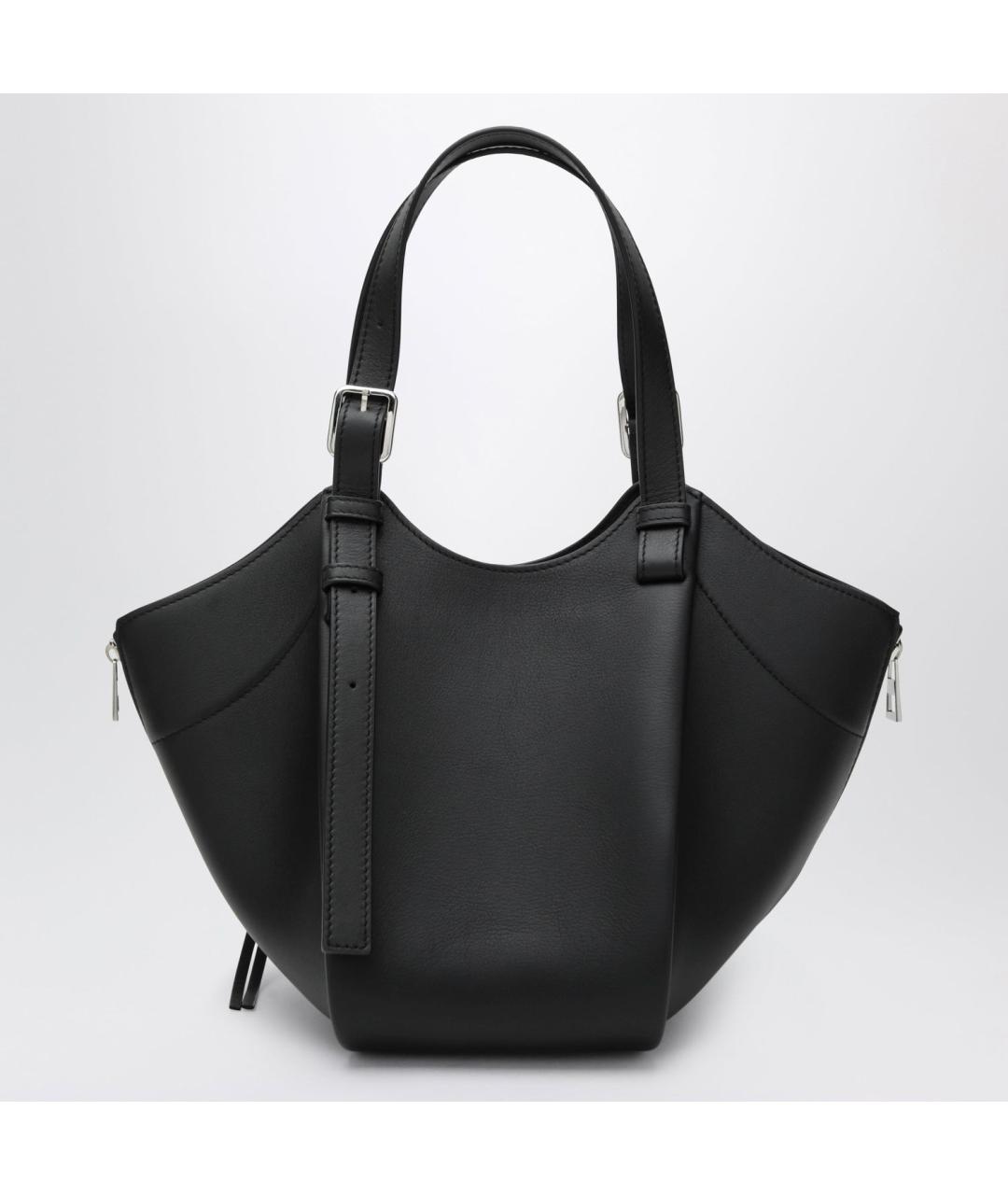 LOEWE Черная кожаная сумка тоут, фото 2