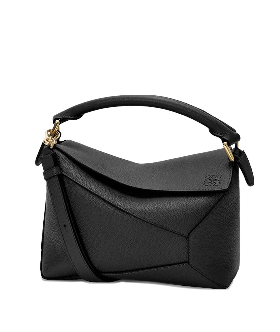 LOEWE Черная кожаная сумка через плечо, фото 2