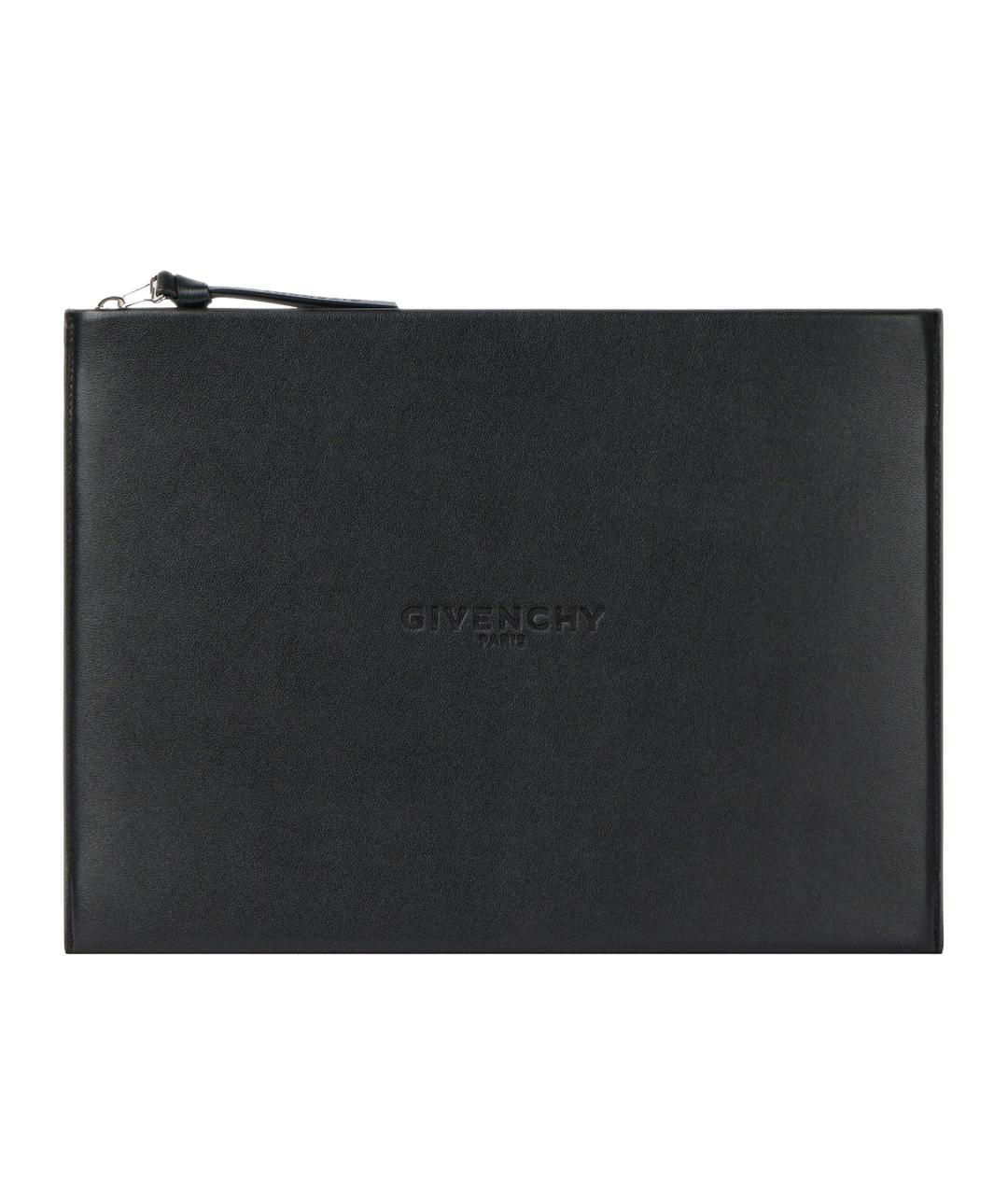 GIVENCHY Черная кожаная папка для документов, фото 1