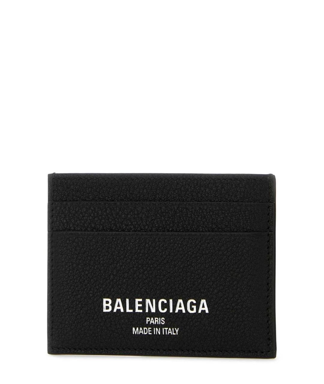 BALENCIAGA Черный кожаный кардхолдер, фото 3