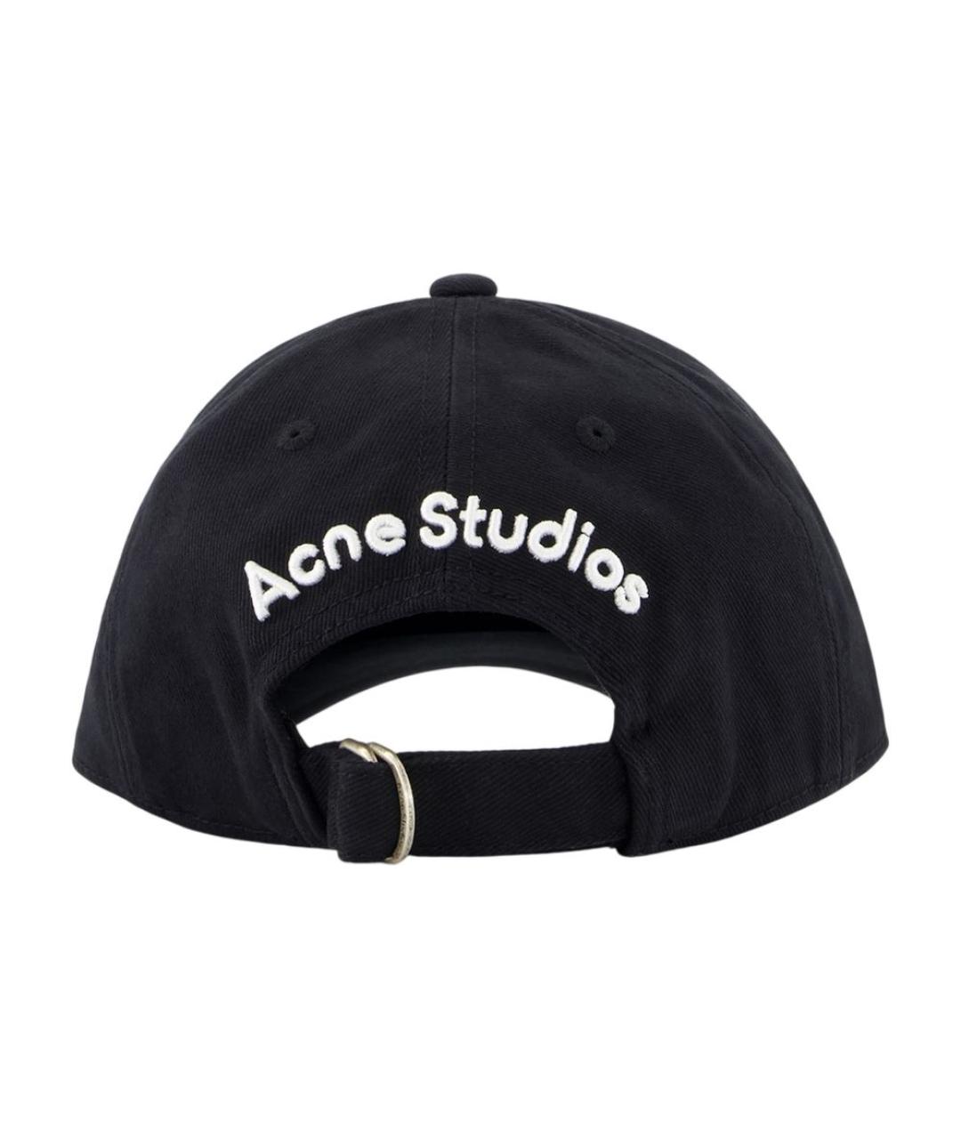 ACNE STUDIOS Черная хлопковая кепка, фото 2