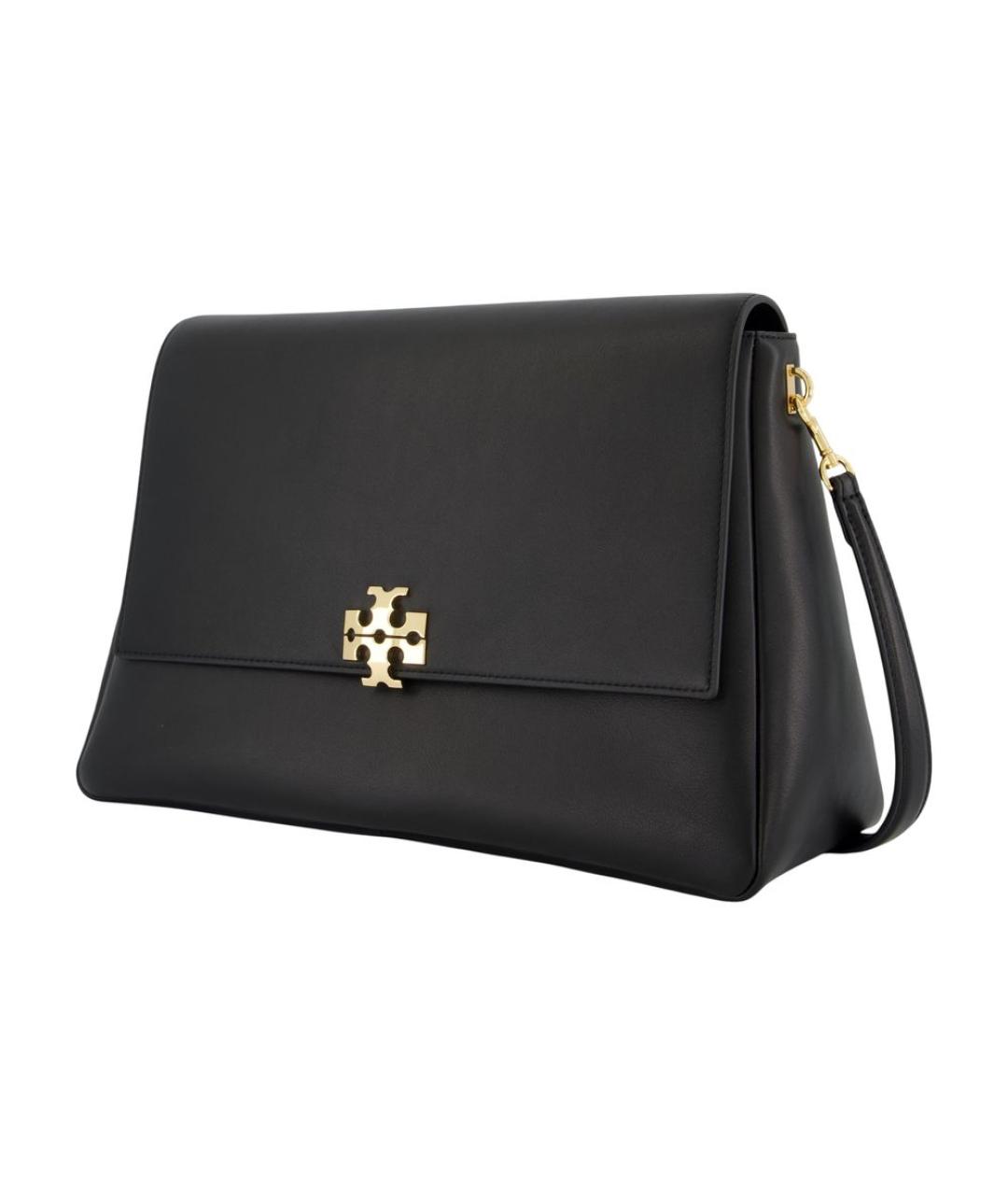 TORY BURCH Черная кожаная сумка через плечо, фото 2