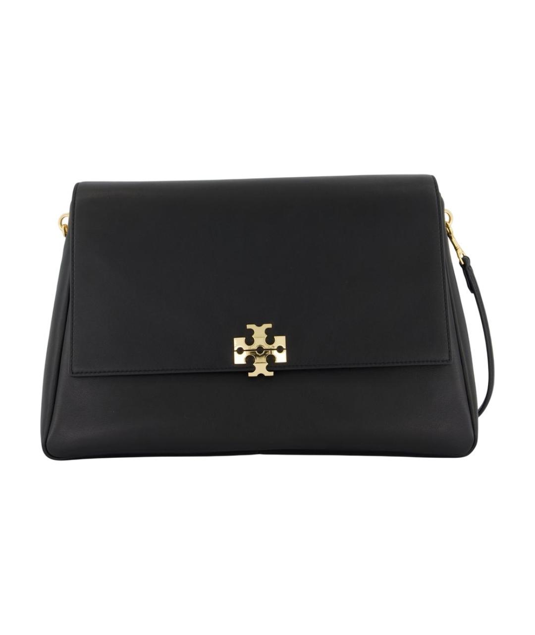 TORY BURCH Черная кожаная сумка через плечо, фото 3