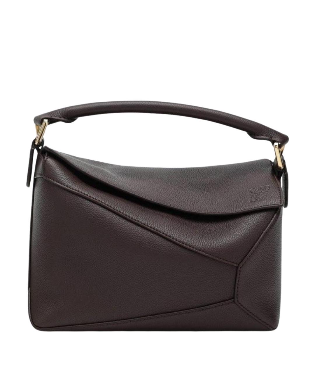 LOEWE Коричневая кожаная сумка через плечо, фото 1