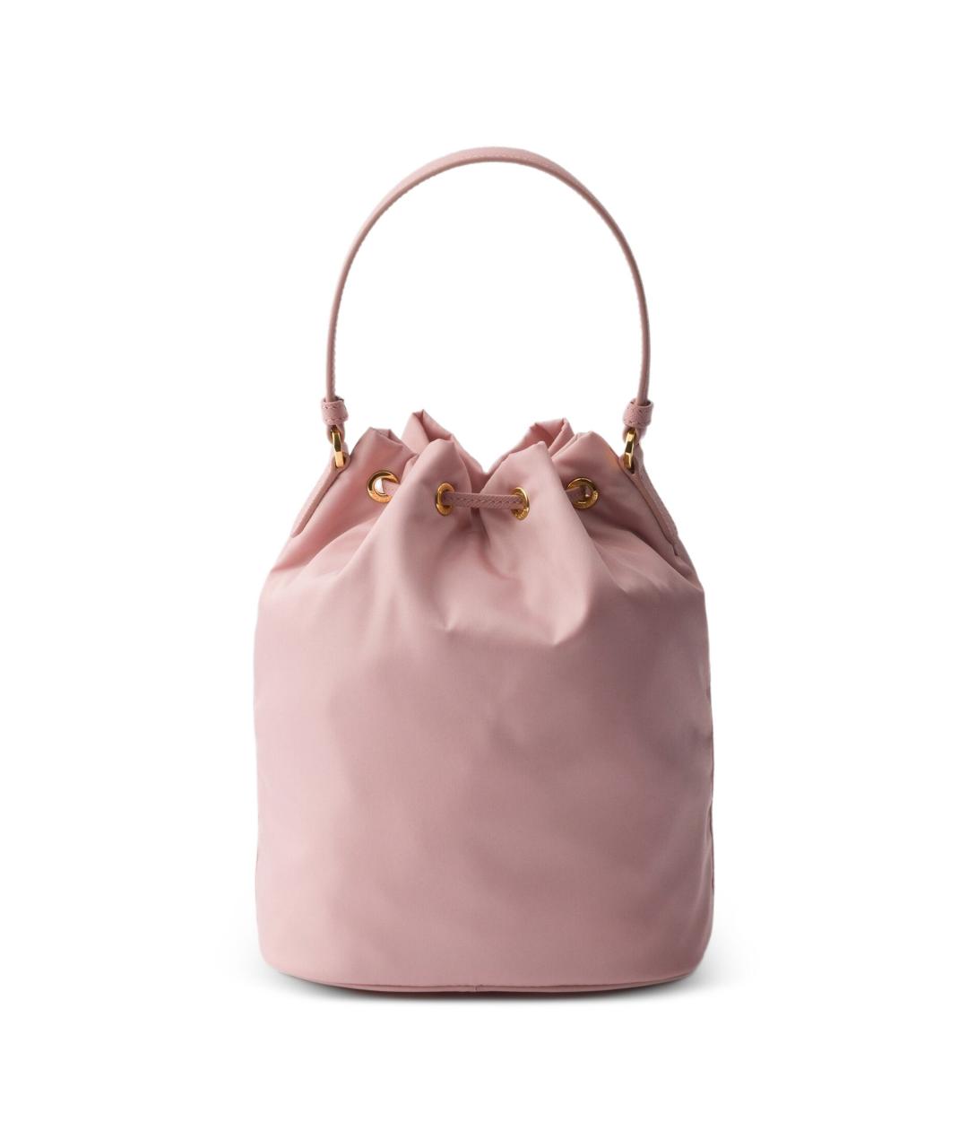 PRADA Розовая тканевая сумка тоут, фото 3