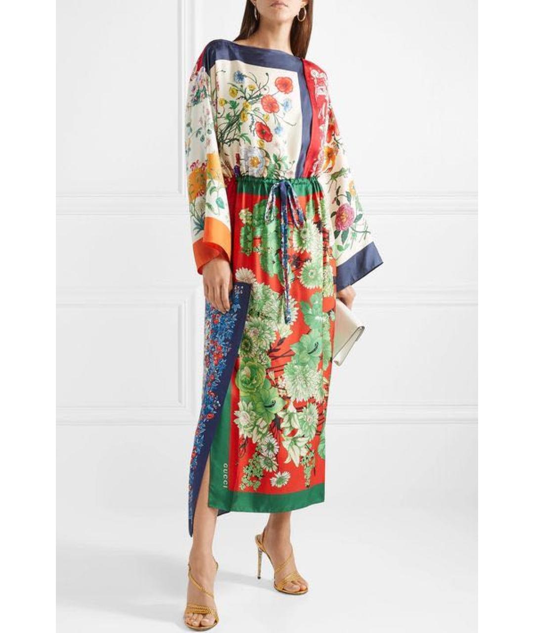 GUCCI Шелковый сарафан, фото 6