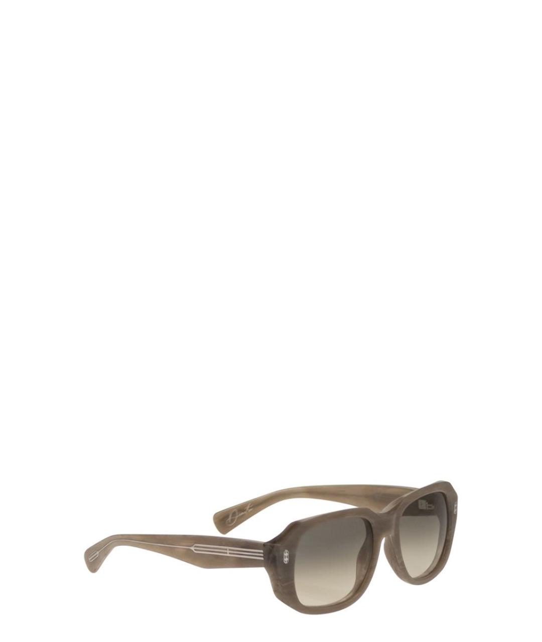 BRUNELLO CUCINELLI Коричневые пластиковые солнцезащитные очки, фото 2