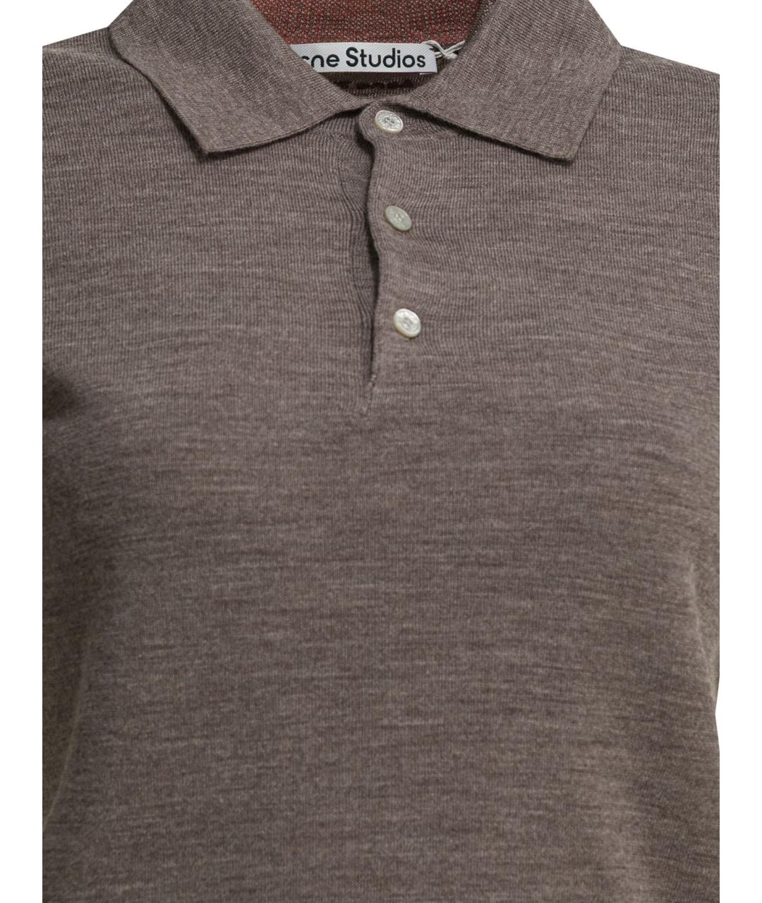 ACNE STUDIOS Коричневый шерстяной джемпер / свитер, фото 3