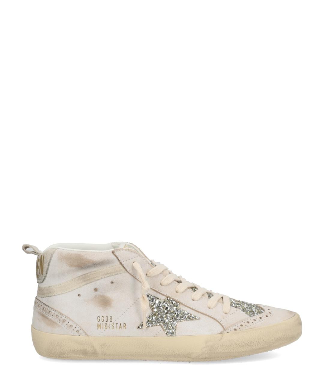 GOLDEN GOOSE DELUXE BRAND Белые кожаные кроссовки, фото 5