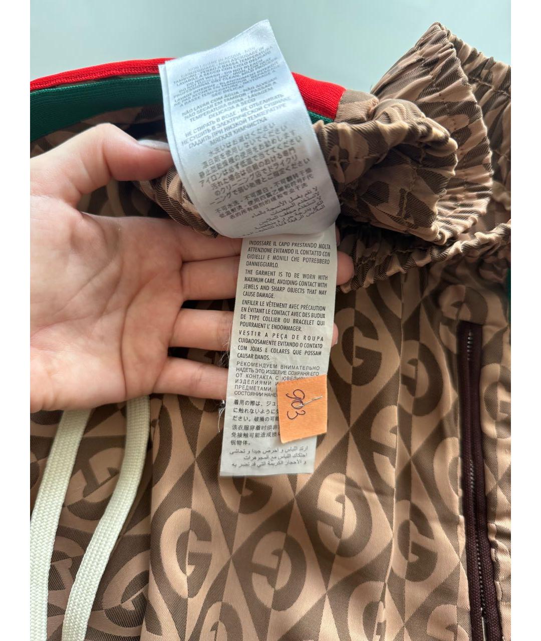GUCCI Коричневые вискозные брюки узкие, фото 7