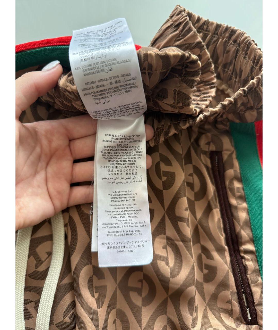 GUCCI Коричневые вискозные брюки узкие, фото 6
