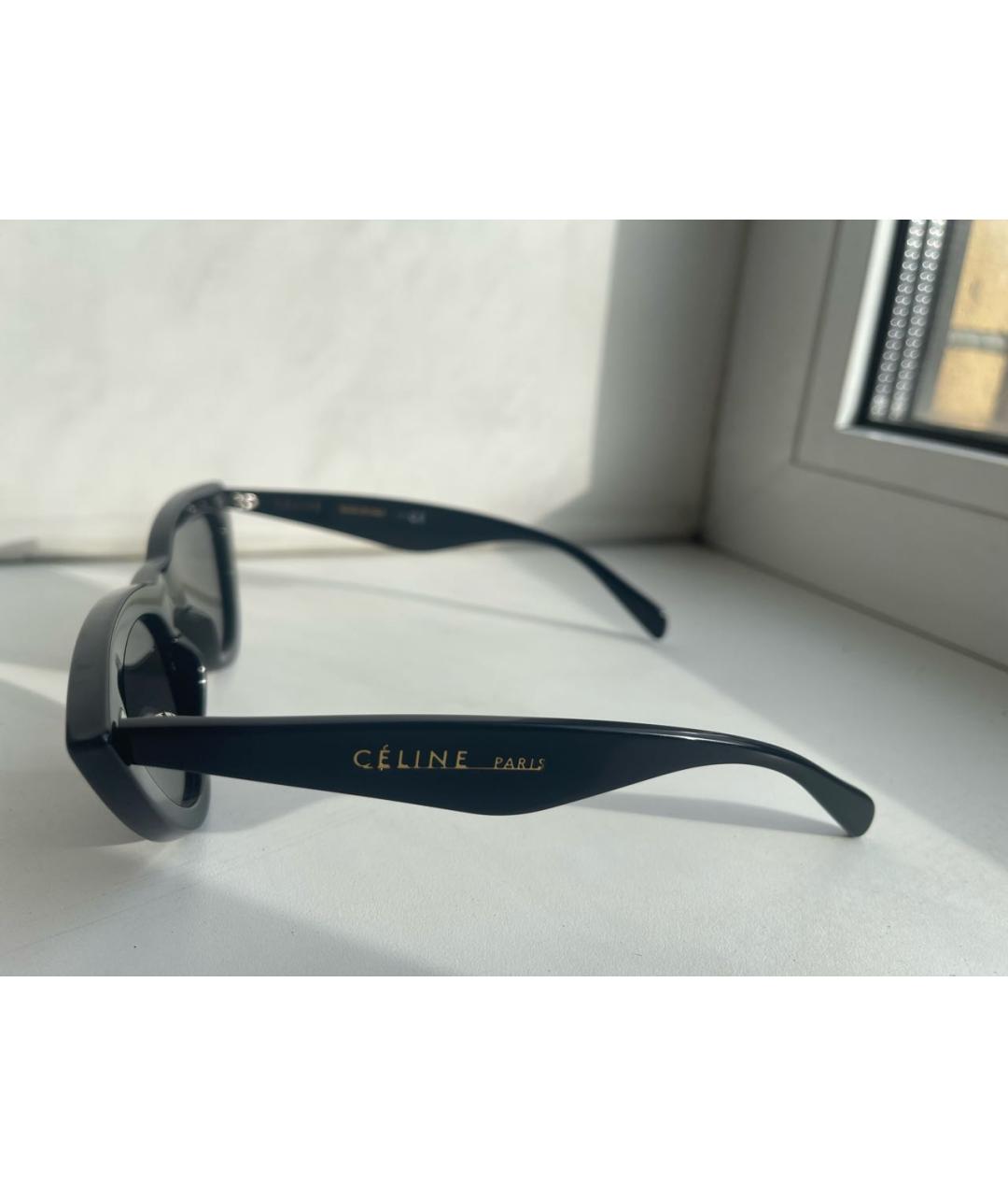 CELINE Черные пластиковые солнцезащитные очки, фото 3